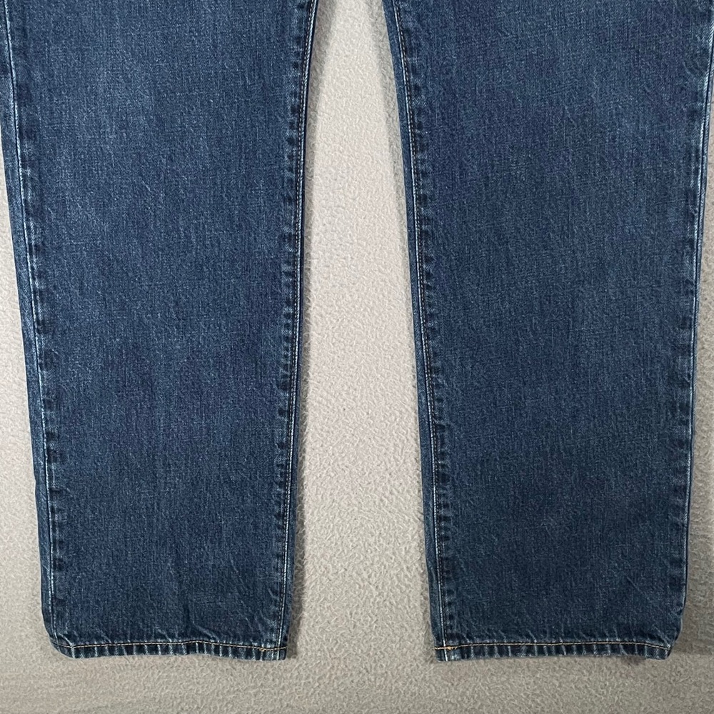 Gap 1969 Straight Leg Jeans Mens 32x32 Dark Blue Denim Classic Cotton - Picture 9 of 13